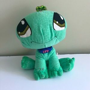 Littlest Pet Shop Green 9" Iguana Plush 2007
